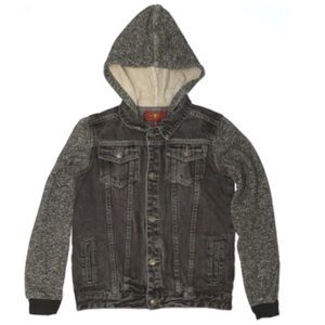 7 For All Mankind Gray Denim Jacket